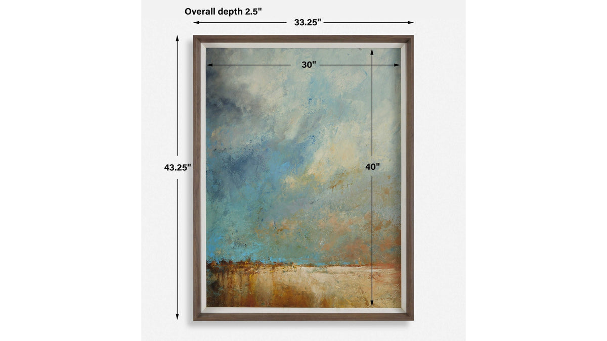 Vista Grande - Framed Desertscape Print - Dark Brown