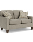 Moxy - Fabric Loveseat With Straight Track Arms