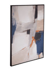 Denisa II Framed Canvas - Beige / Blue