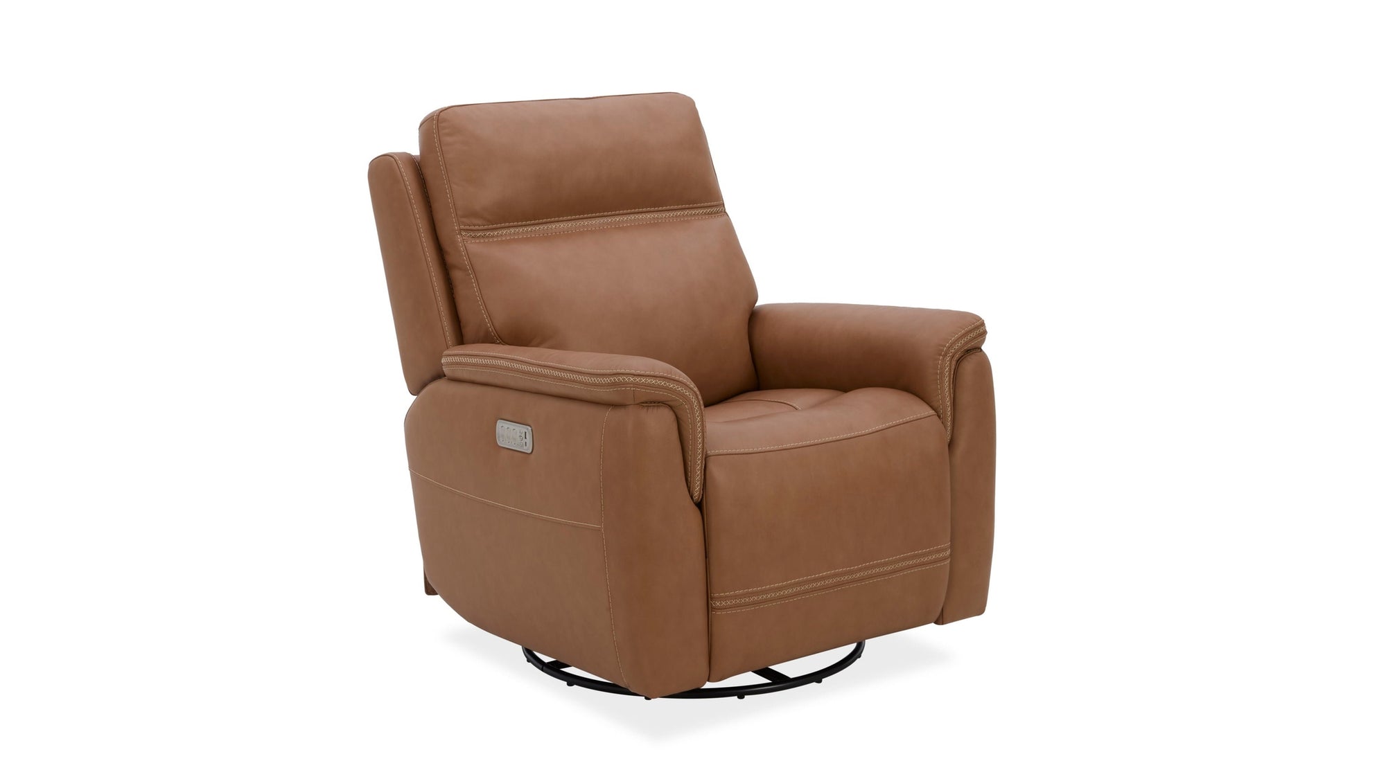 Sawyer - Swivel Glider With Power Headrest, Lumbar, Heat & Massage