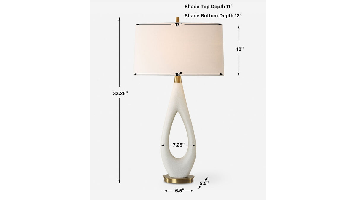 Promenade - White Table Lamp