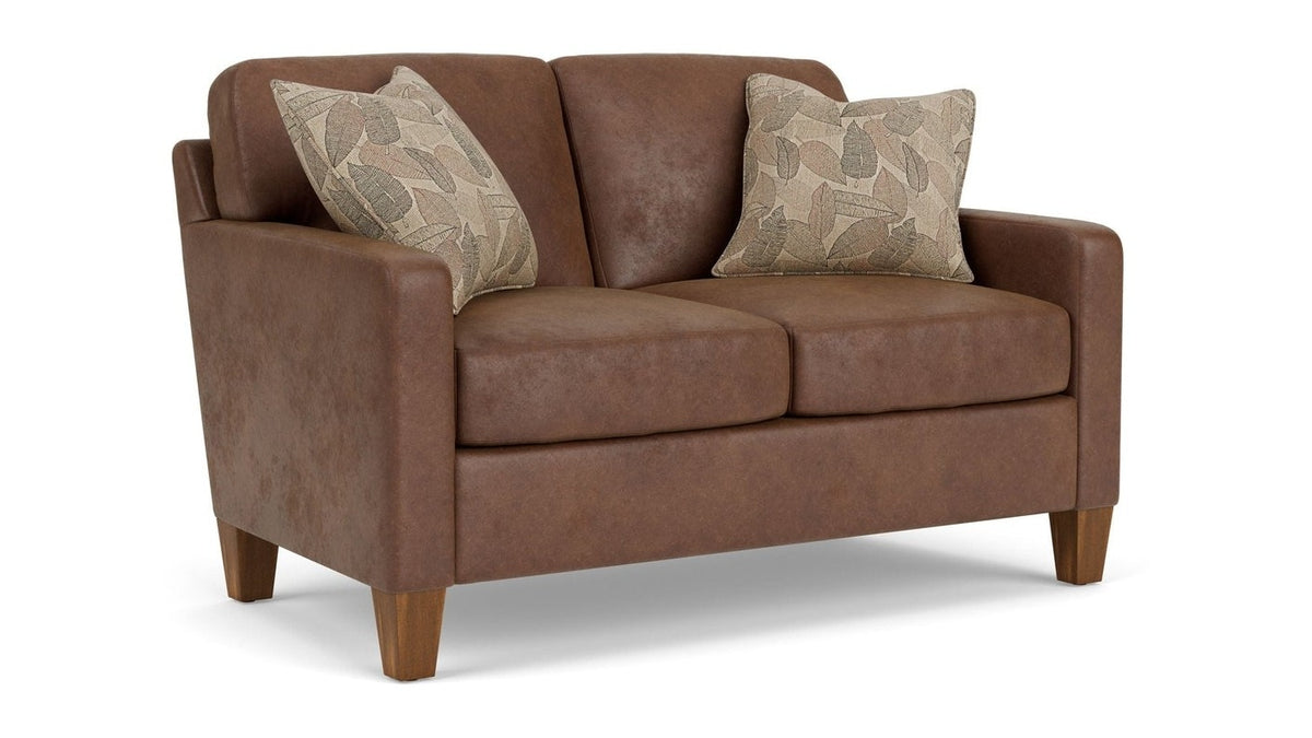 Moxy - Fabric Loveseat With Straight Track Arms