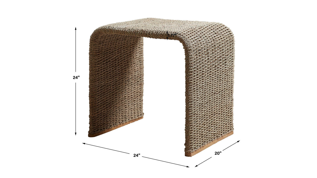 Calabria - Woven Seagrass End Table