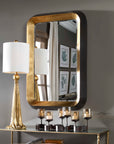 Niva - Metallic Wall Mirror - Gold
