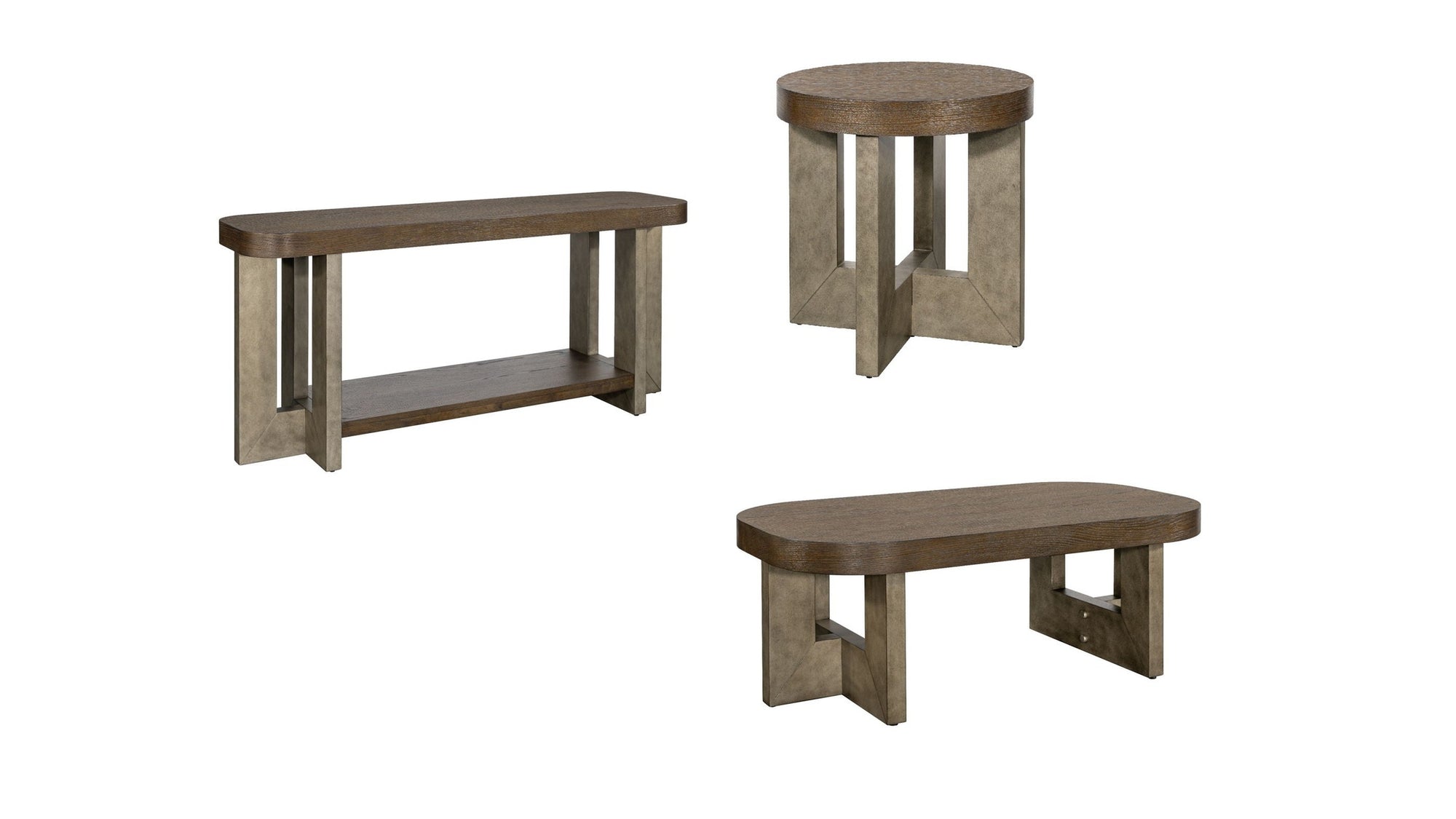 Nova - End Table - Cerused Charcoal Oak