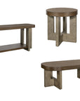 Nova - End Table - Cerused Charcoal Oak