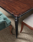 Charleston - Rectangle Leg Dining Table With 2-22" leaves - Dark Brown