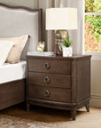 Bellevue - 3-Drawer Nightstand - Whiskey Brown