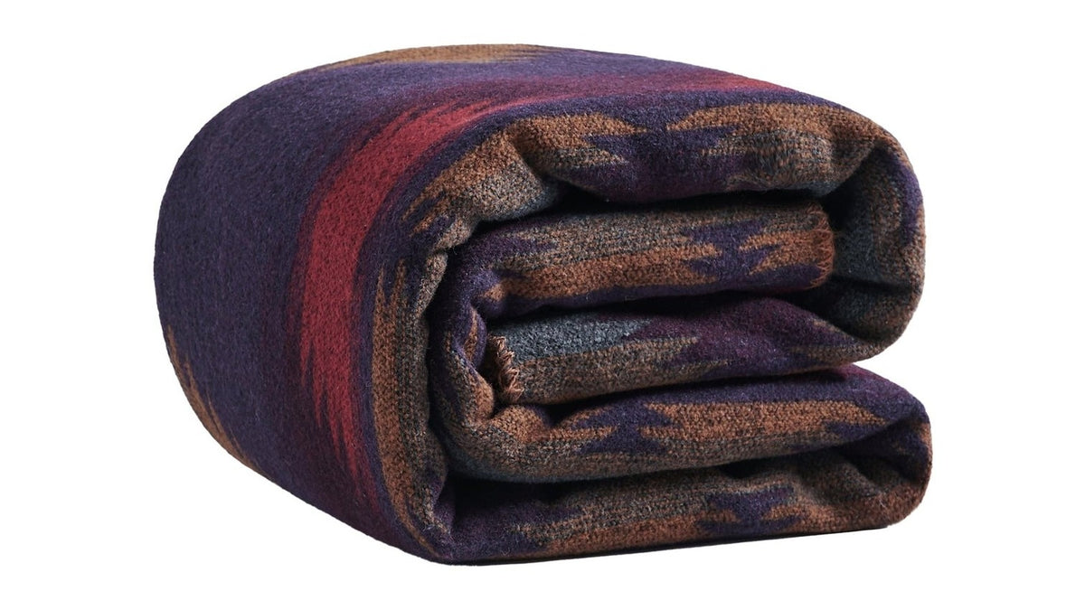 Gila - Twin Wool Blend Blanket - Multi Color