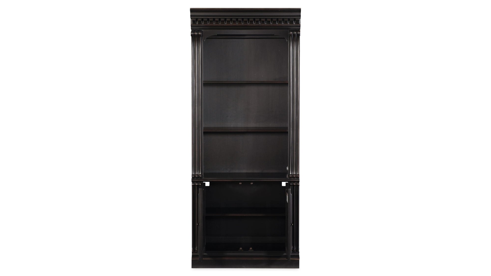 Telluride - Bunching Bookcase With Doors - Black