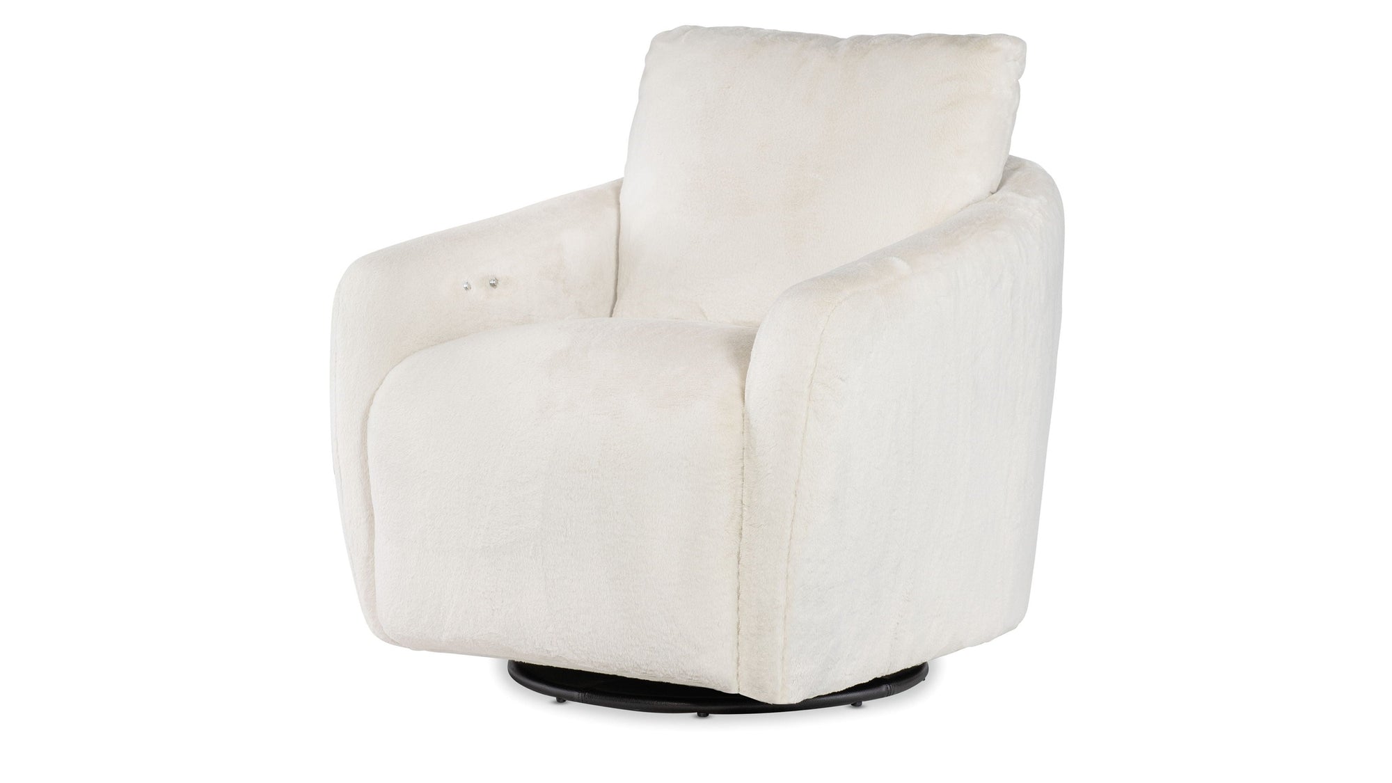 CC - Bonnie Swivel Chair With Power Footrest - White