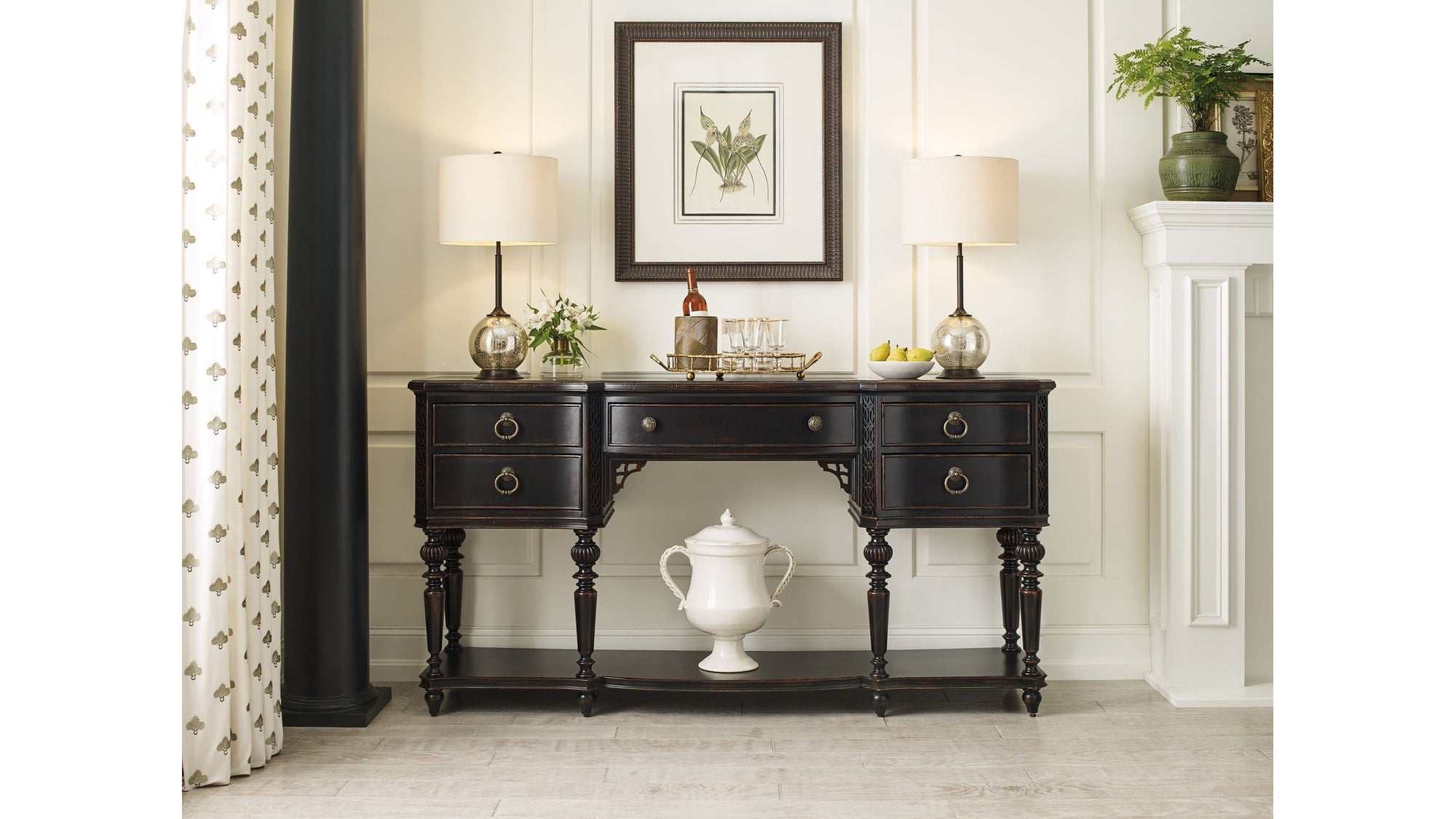 Charleston - Five-Drawer Server - Black