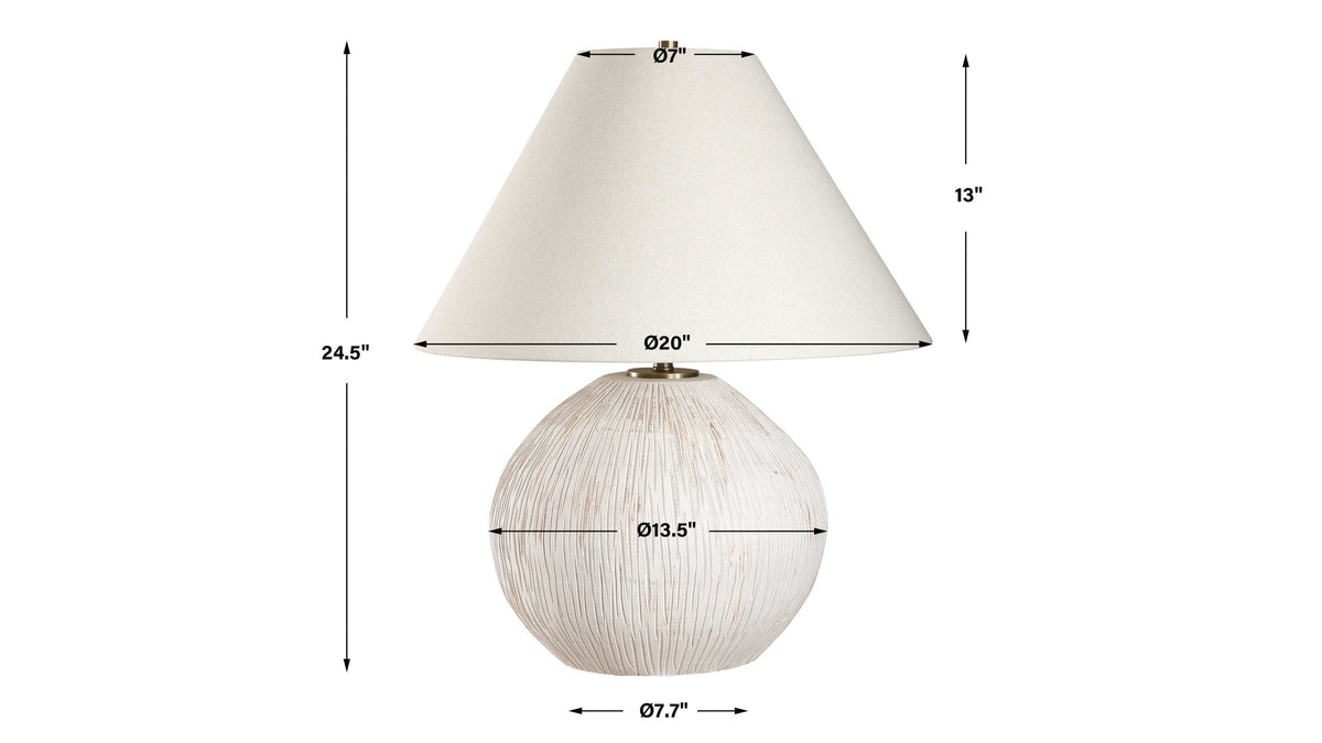Meryl - Table Lamp - Aged White