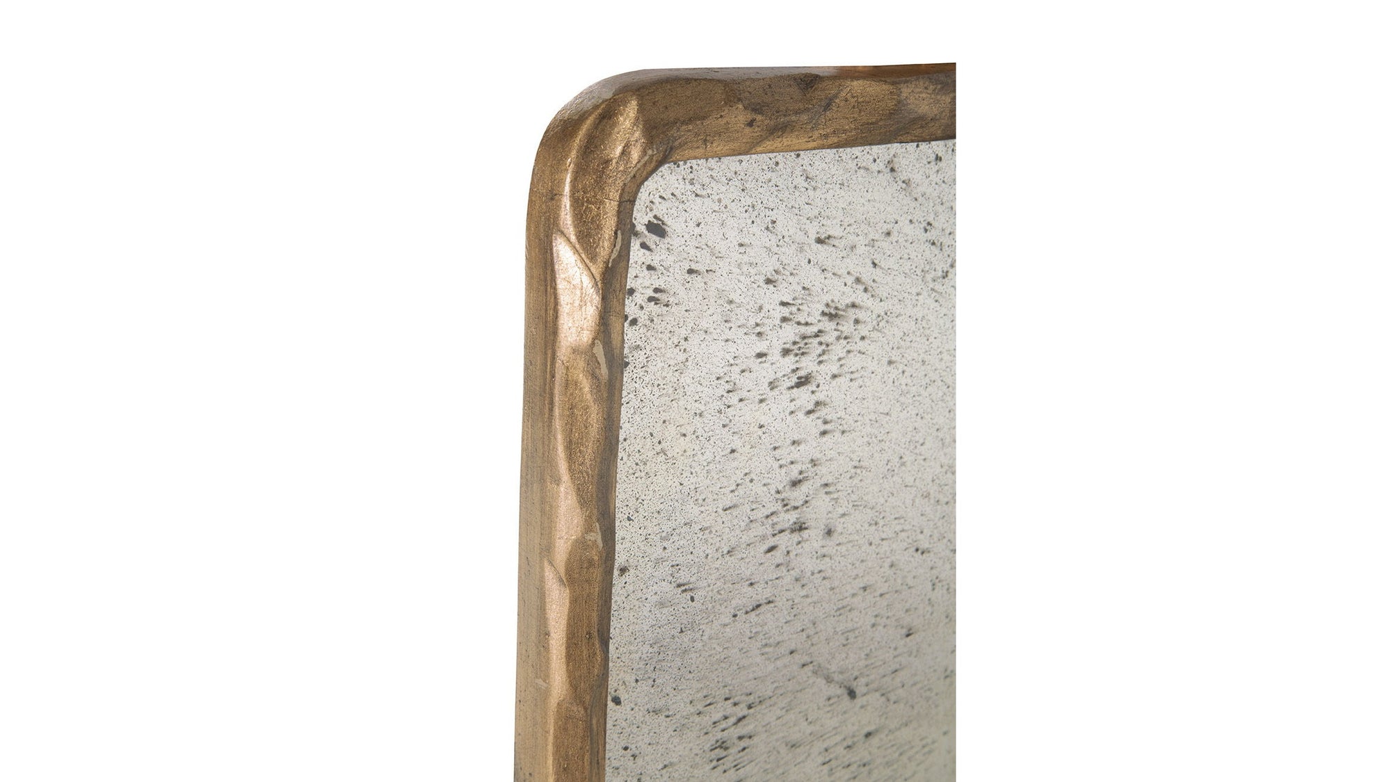 Hammered Edge Mirror - Gold