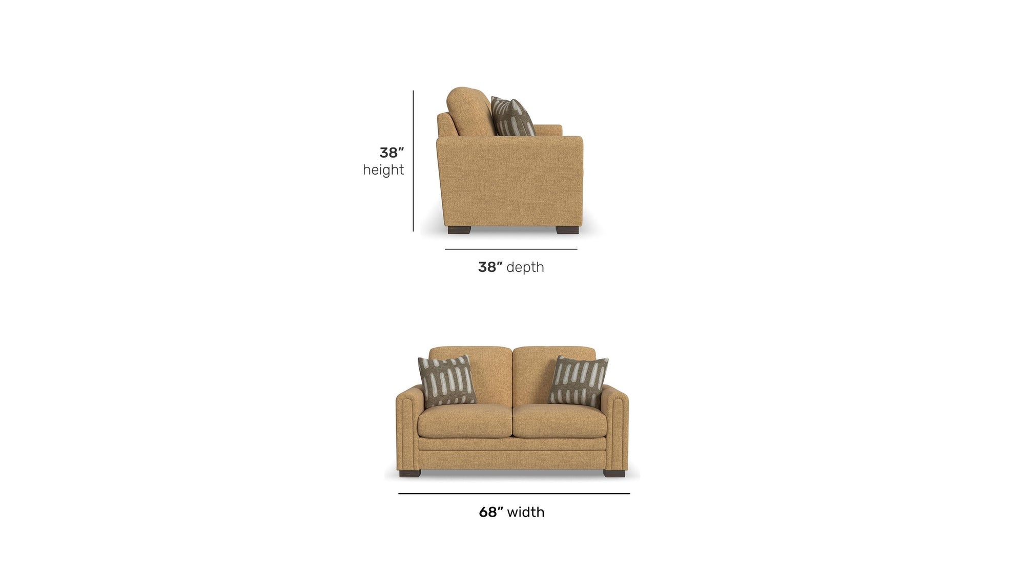 Rudy - Loveseat For Living Room
