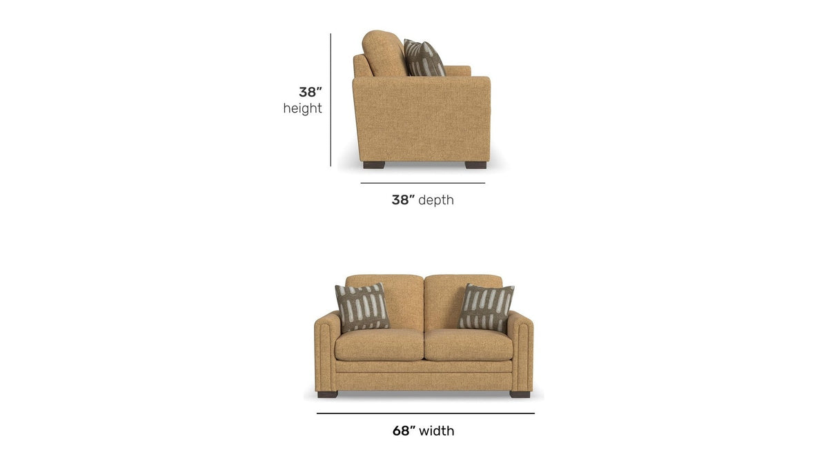 Rudy - Loveseat For Living Room