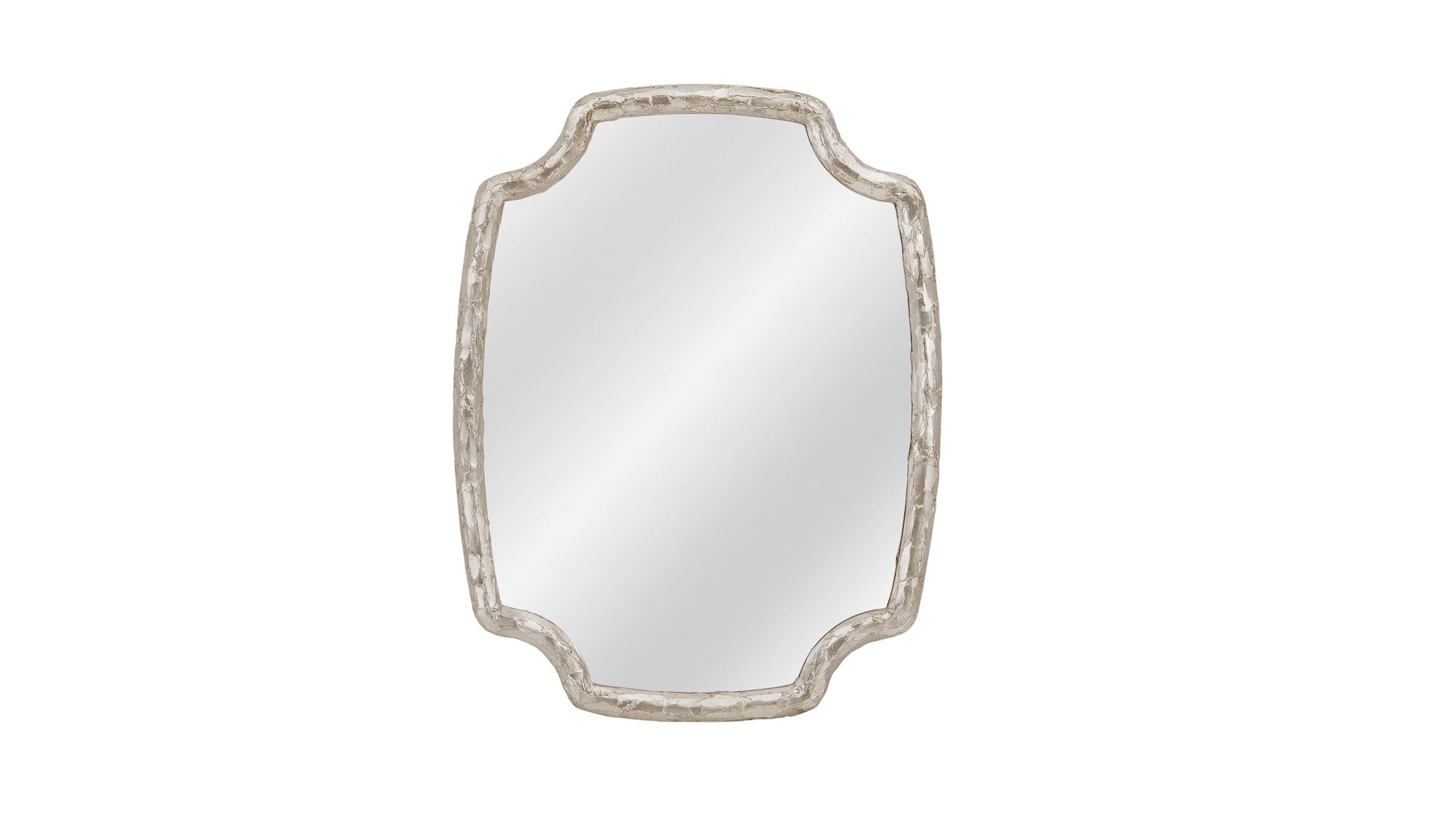 Wishing Stone - Wall Mirror - Antique Silver
