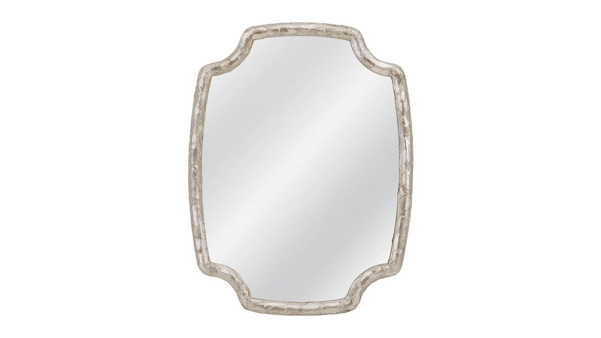 Wishing Stone - Wall Mirror - Antique Silver
