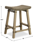 Everglade - Sea Grass Counter Stool - Beige