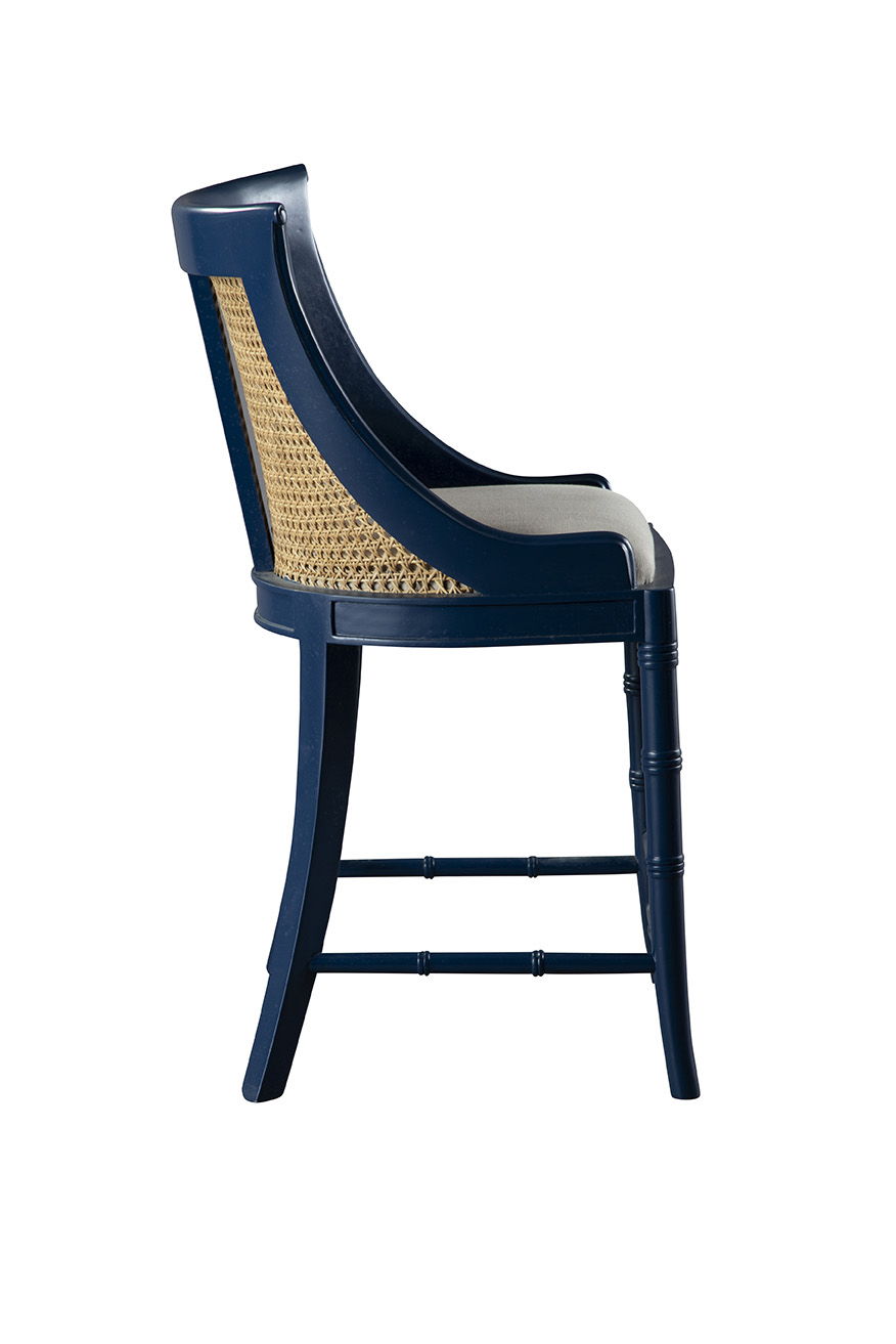 Spoonback - Counter Stool Set of 2 - Blue