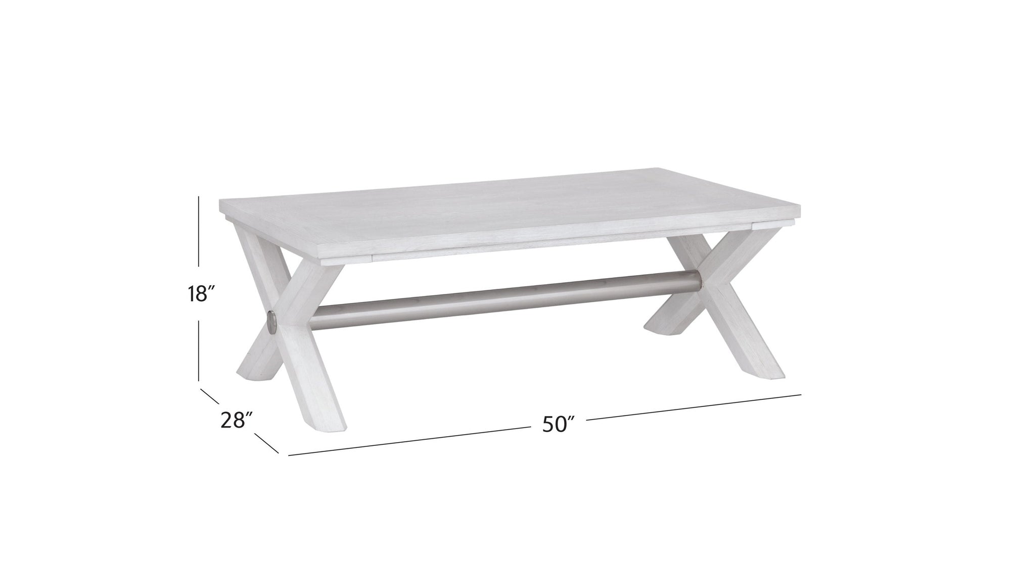 Nadine - Cocktail Table - White