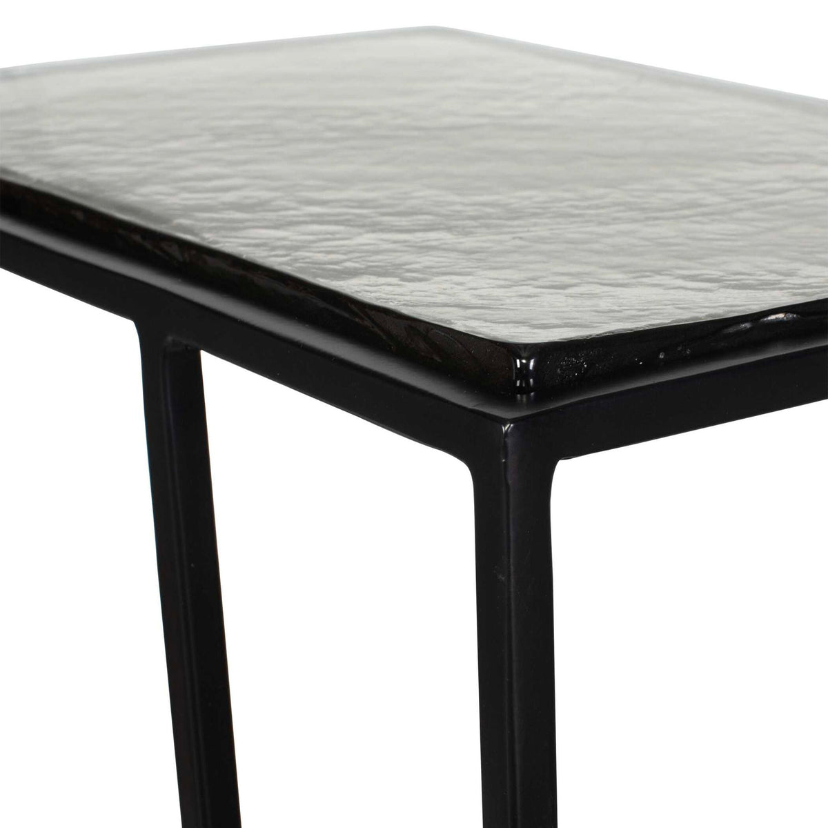 Mateo - Glass Top Accent Table - Black