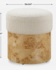 Swirls - Ottoman - Poplar Ivory