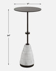 Kincaid - Metal Drink Table - White