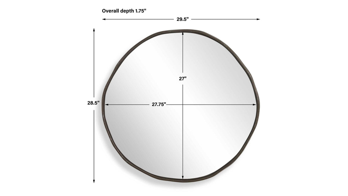 Lowen - Round Mirror - Bronze
