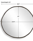 Lowen - Round Mirror - Bronze