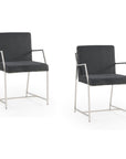 Polygon - Dining Chair Set of 2 - Gray