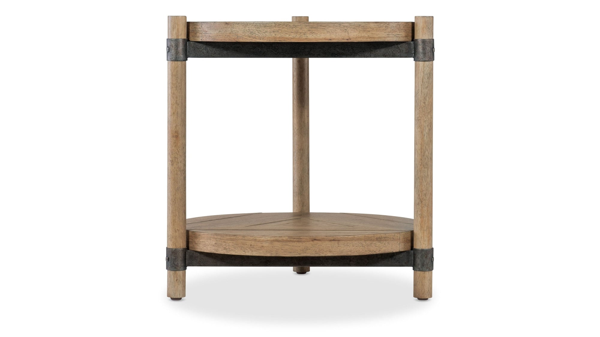 Vineyard Row - Round End Table - Light Brown