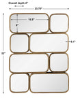 Canute - Modern Mirror - Gold