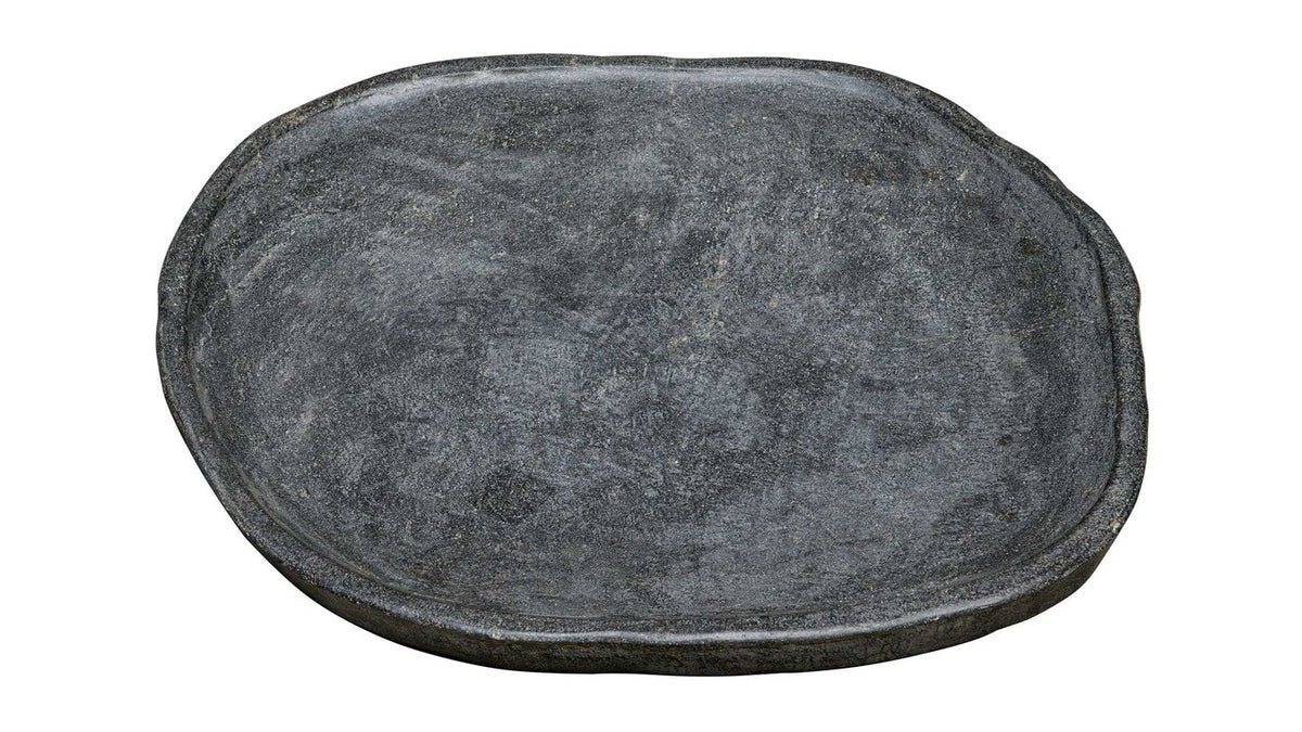 Stoneveil - Indoor-Outdoor Stone Tray - Gray