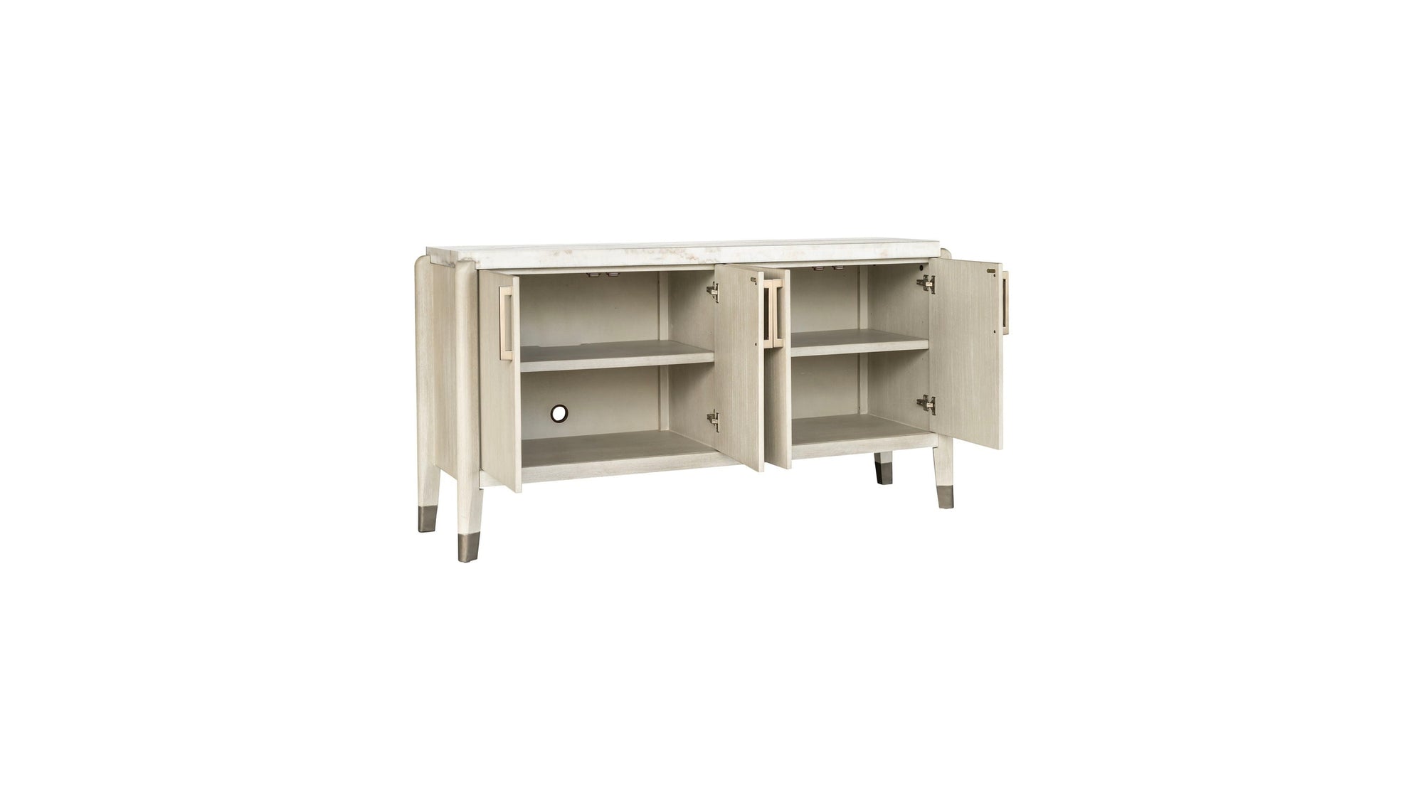 Gavin - Server - Driftwood Oak / White Marble