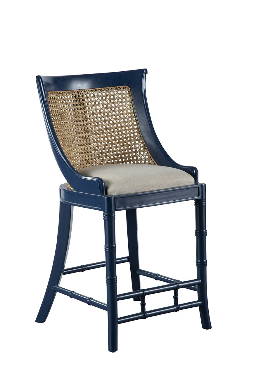 Spoonback - Counter Stool Set of 2 - Blue