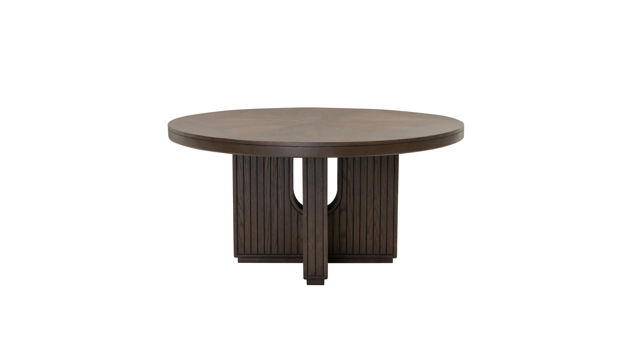 Athens - Round Dining Table - Chocolate Brown