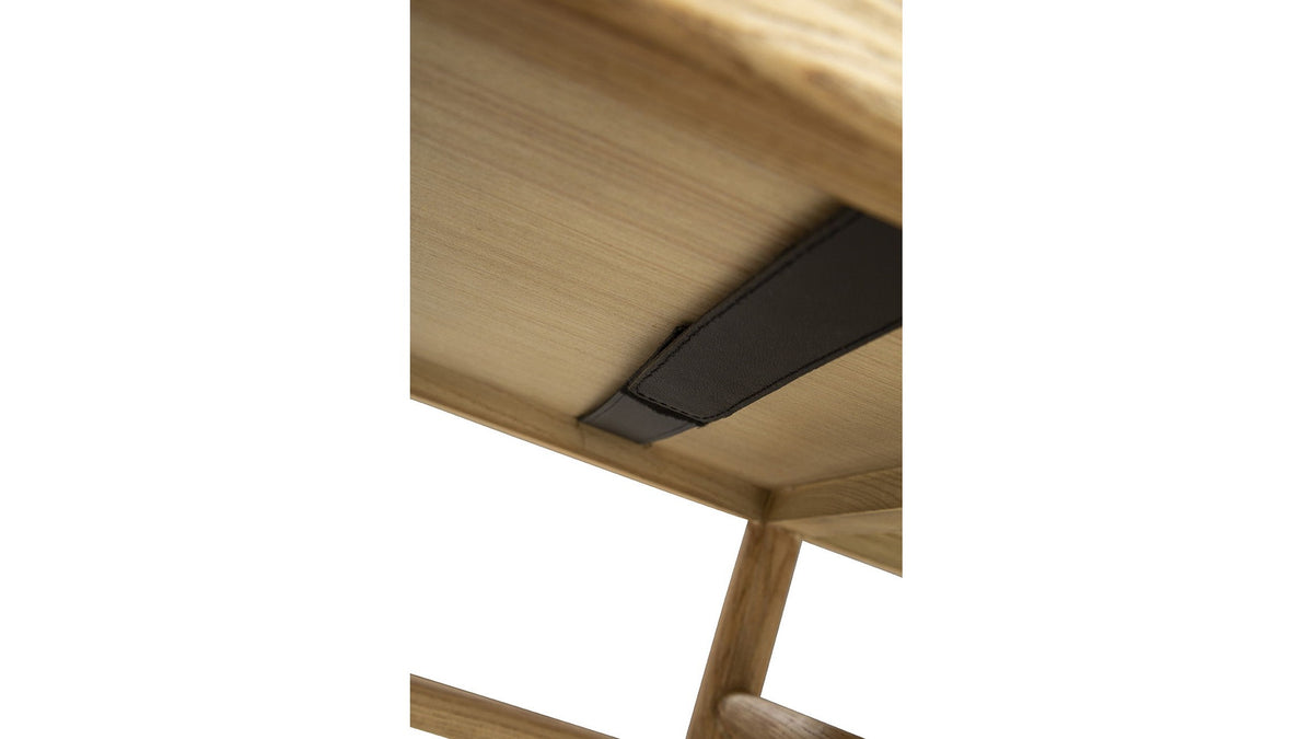 Osborne - Leather Bench - Black / Light Brown