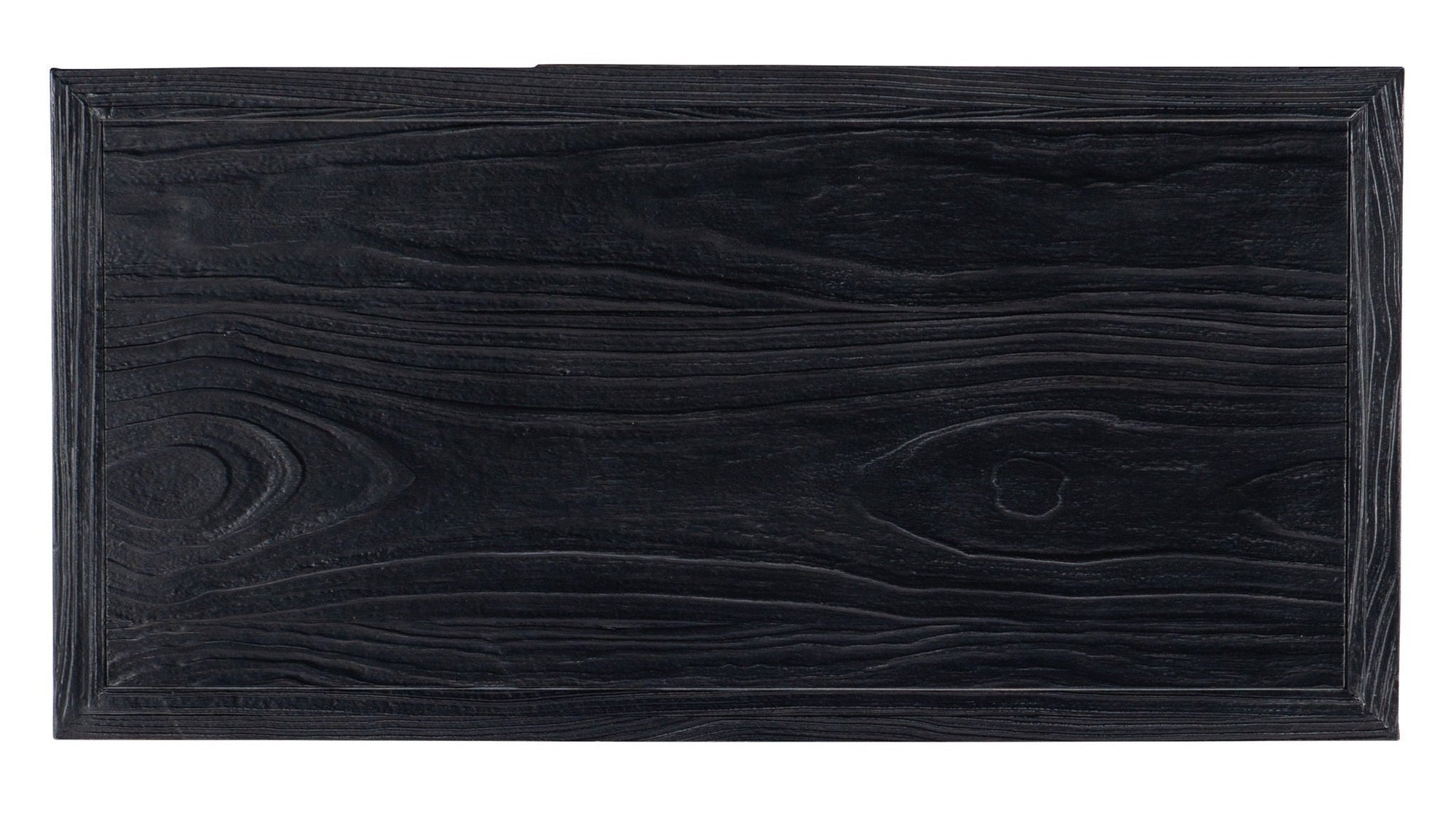 Linville Falls - Shou Sugi Ban 2-Drawer Nightstand - Black
