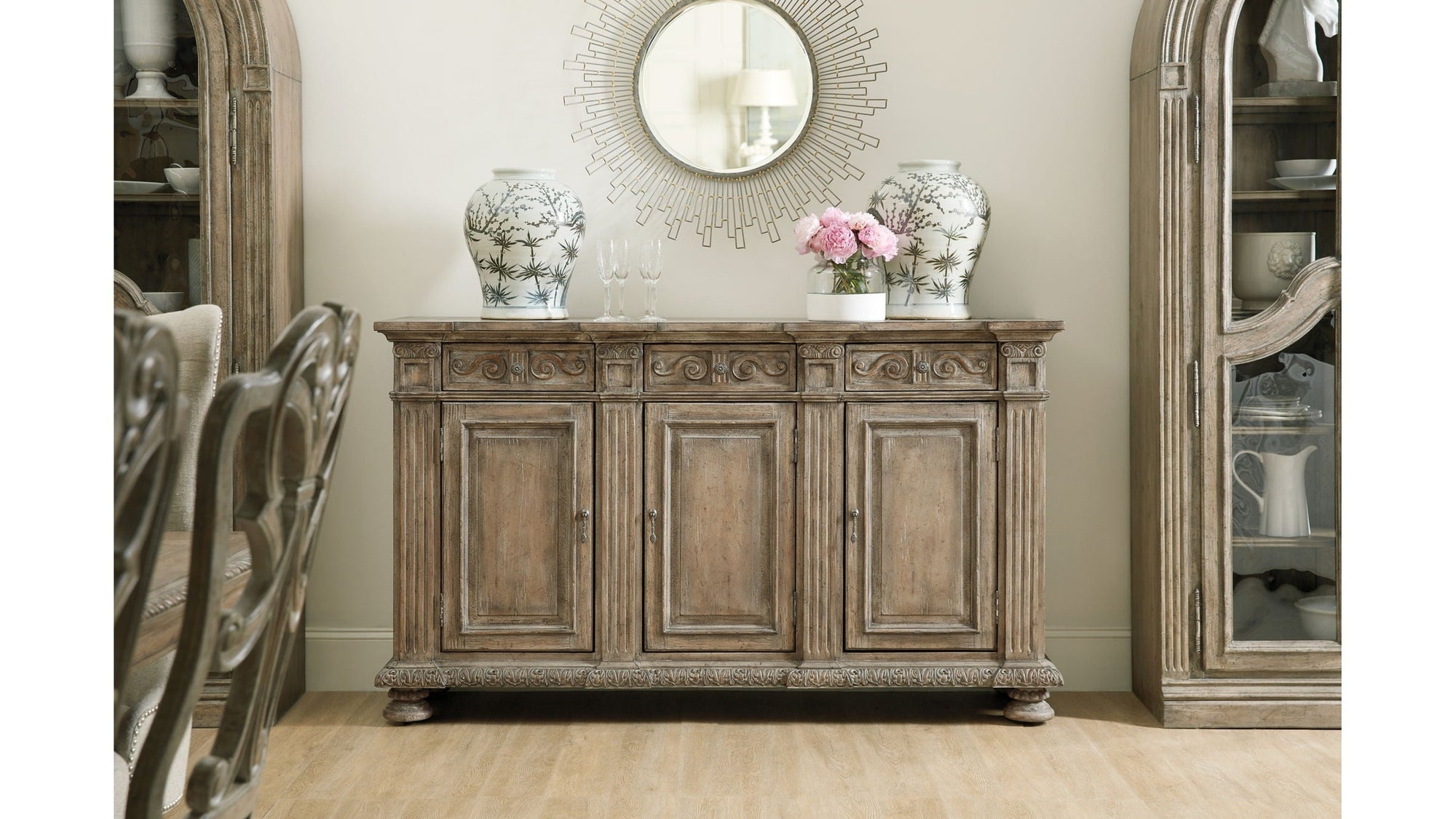 Castella - 72" Credenza - Light Brown