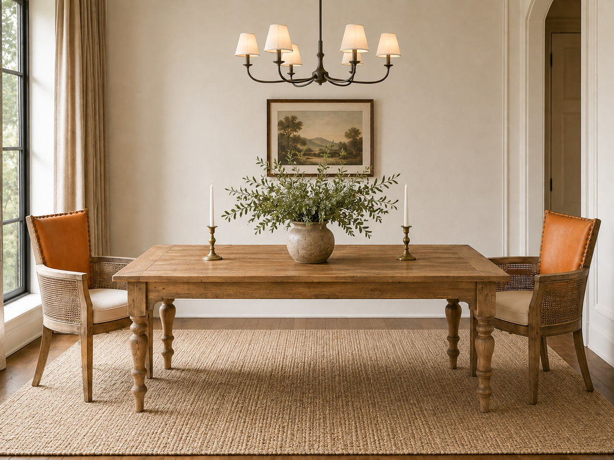 Percy - Dining Table - Light Brown