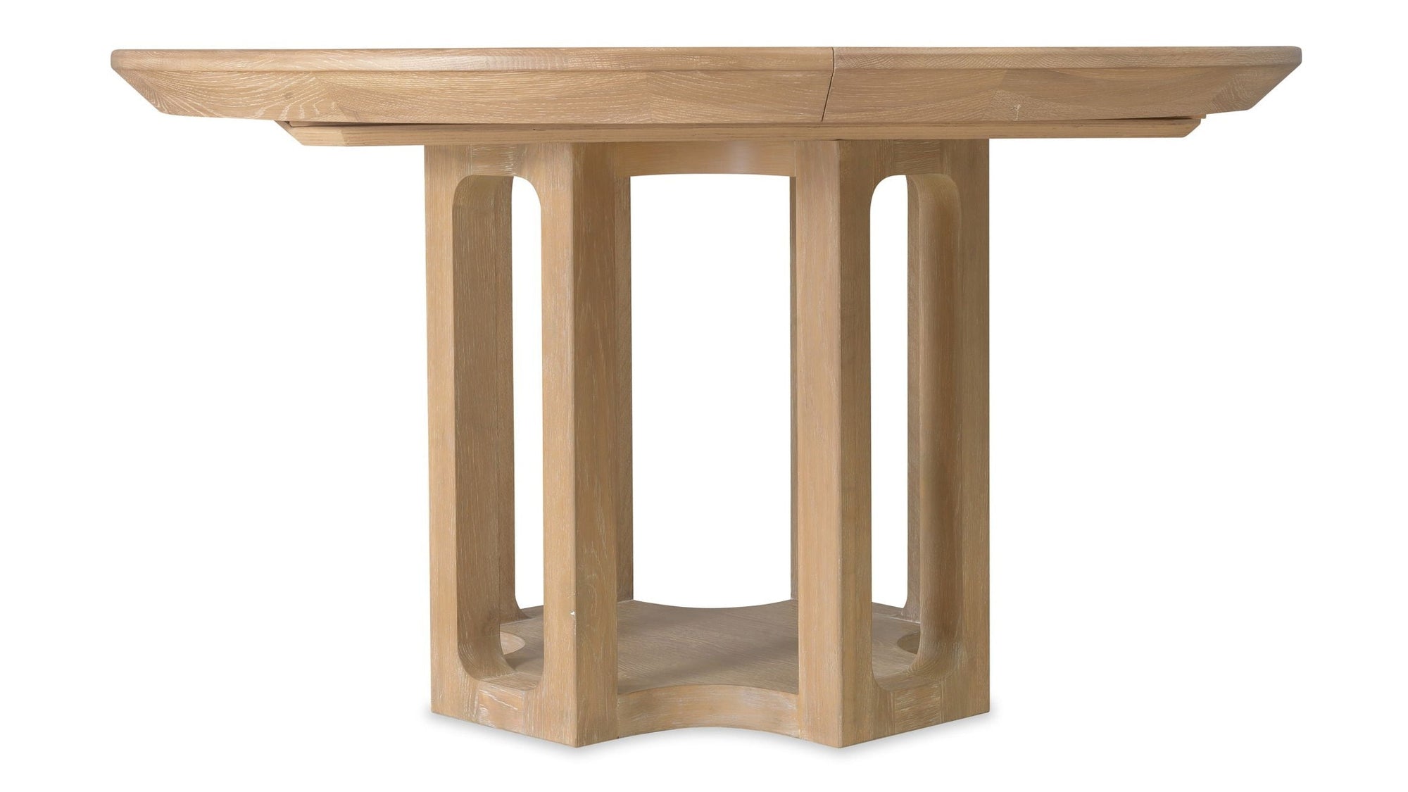 Banyon Bay - Round Dining Table With One 18" Leaf - Light Brown