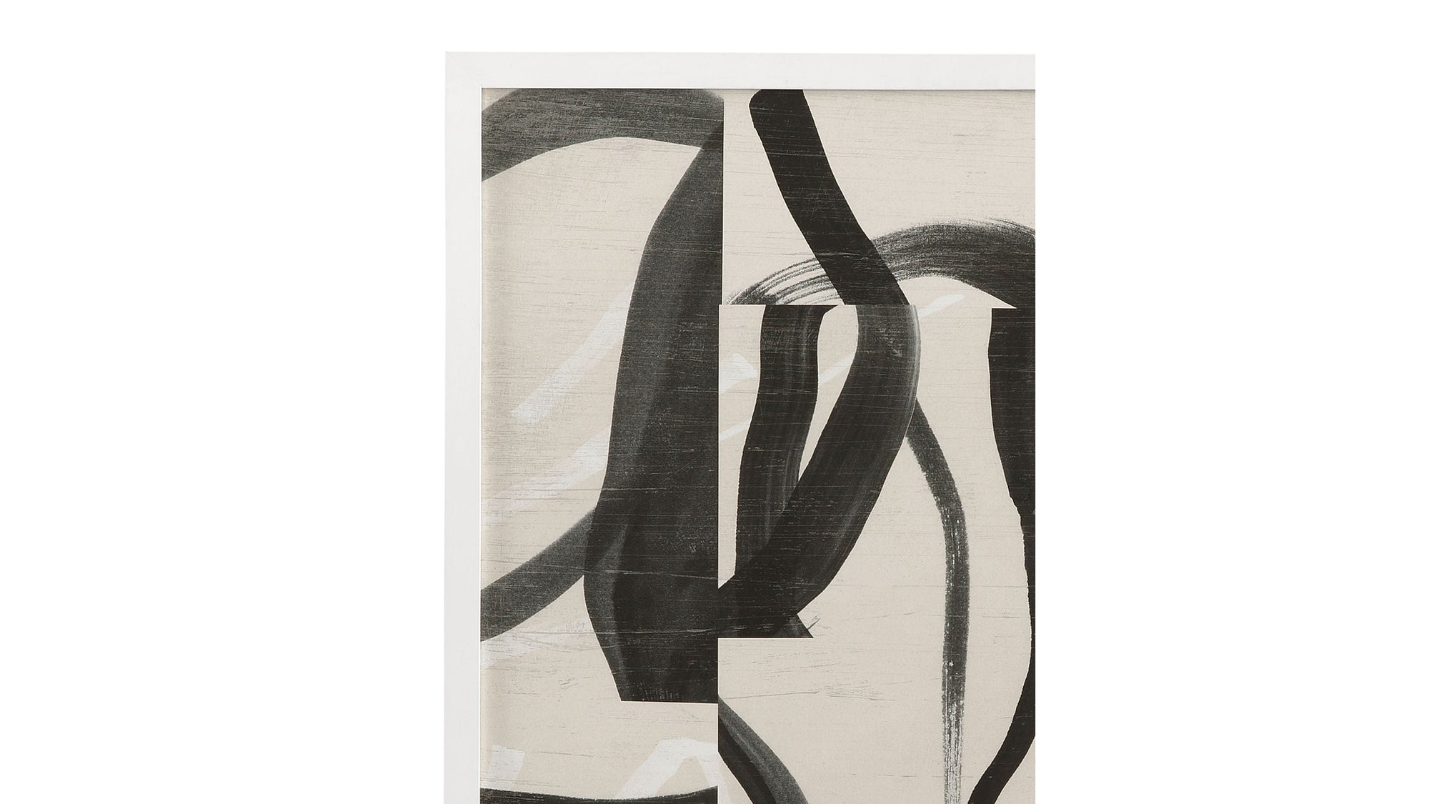 Ink Maze Framed Print Set of 2 - Gray / Black