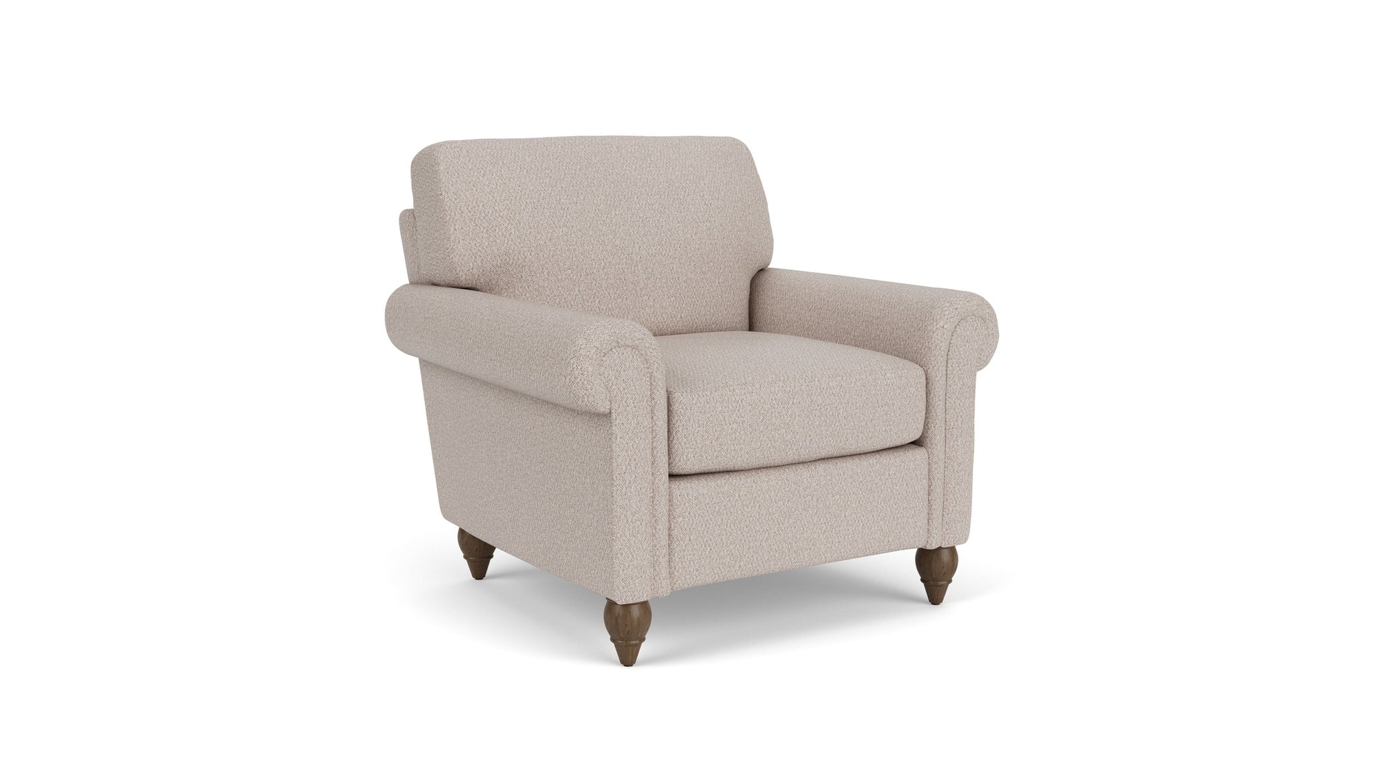 Moxy - Fabric Chair With Rolled Arms