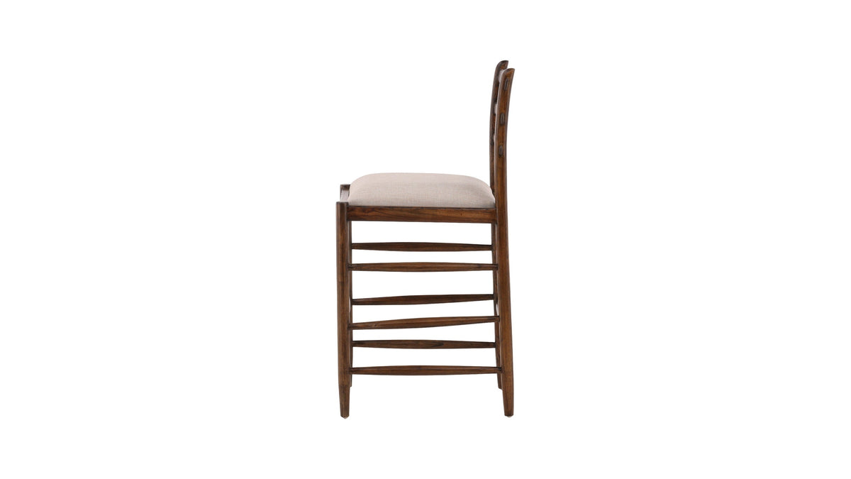 Marvin - Counter Stool - Dark Brown / Beige