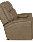 MS - Riverton Power Gliding Console Loveseat With Power Headrest And Lumbar