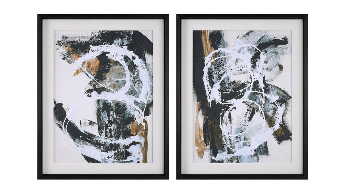 Winterland - Abstract Prints Set of 2