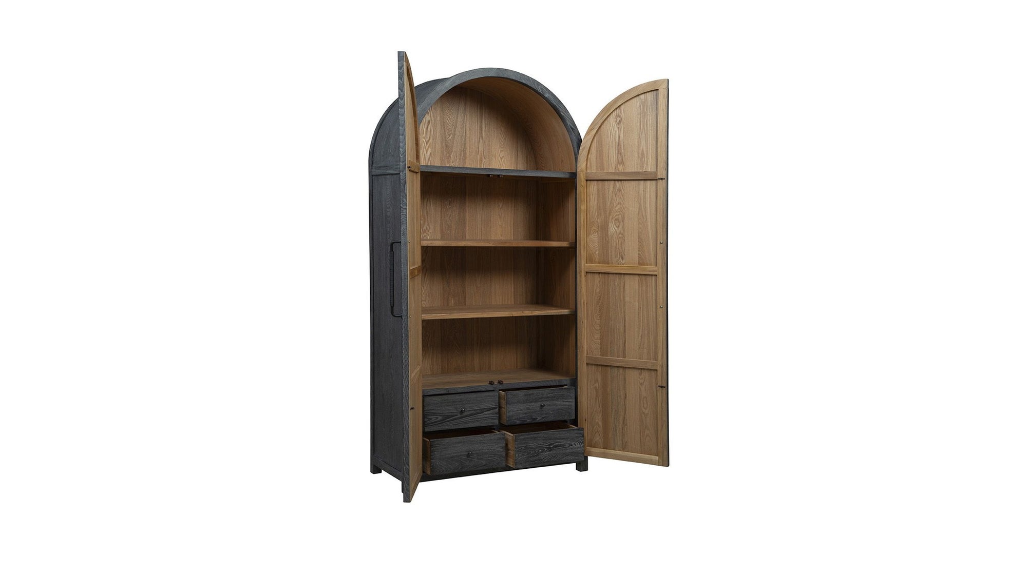 Eloise - Cabinet - Black / Light Brown