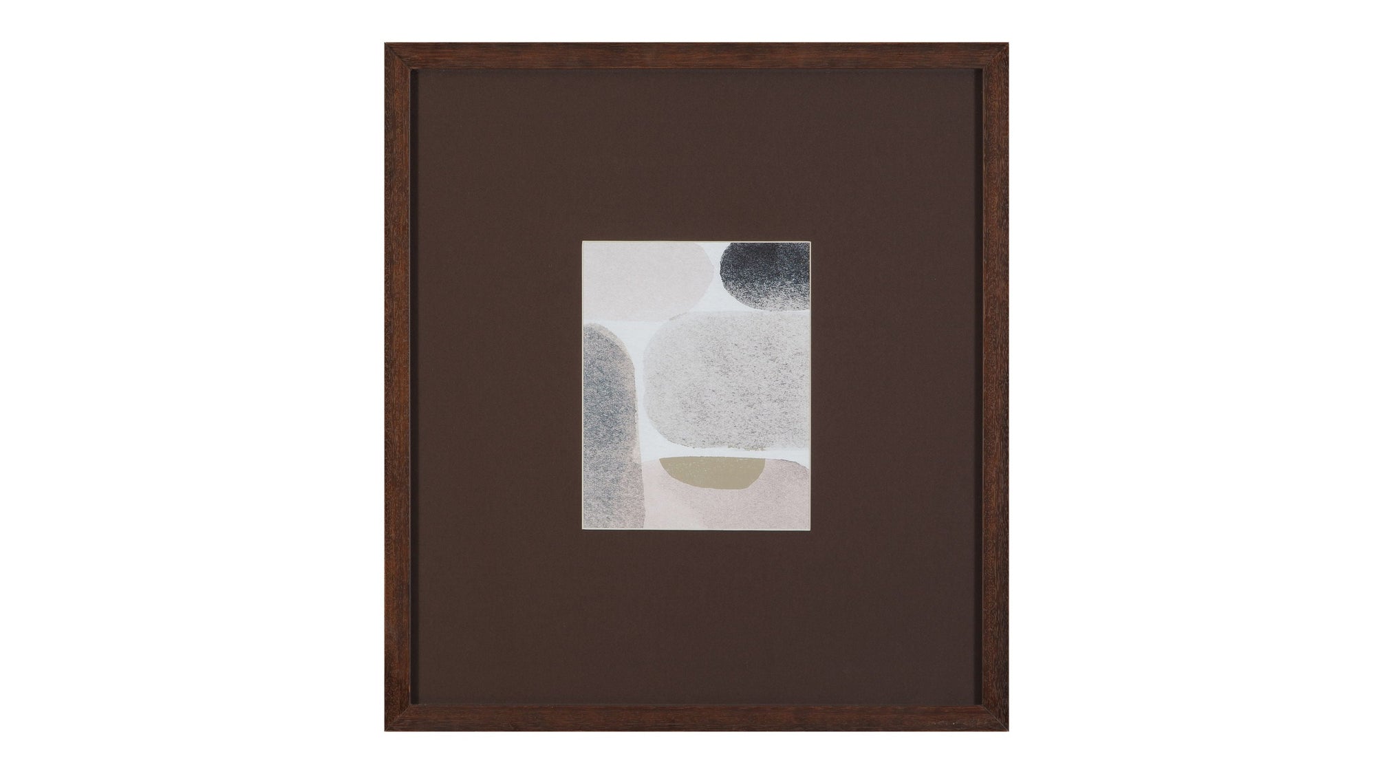 Stone Secrets III Framed Print - Brown