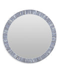 Radial - Bone Wall Mirror - Light Blue